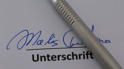 Schriftgutachten - Unterschrift